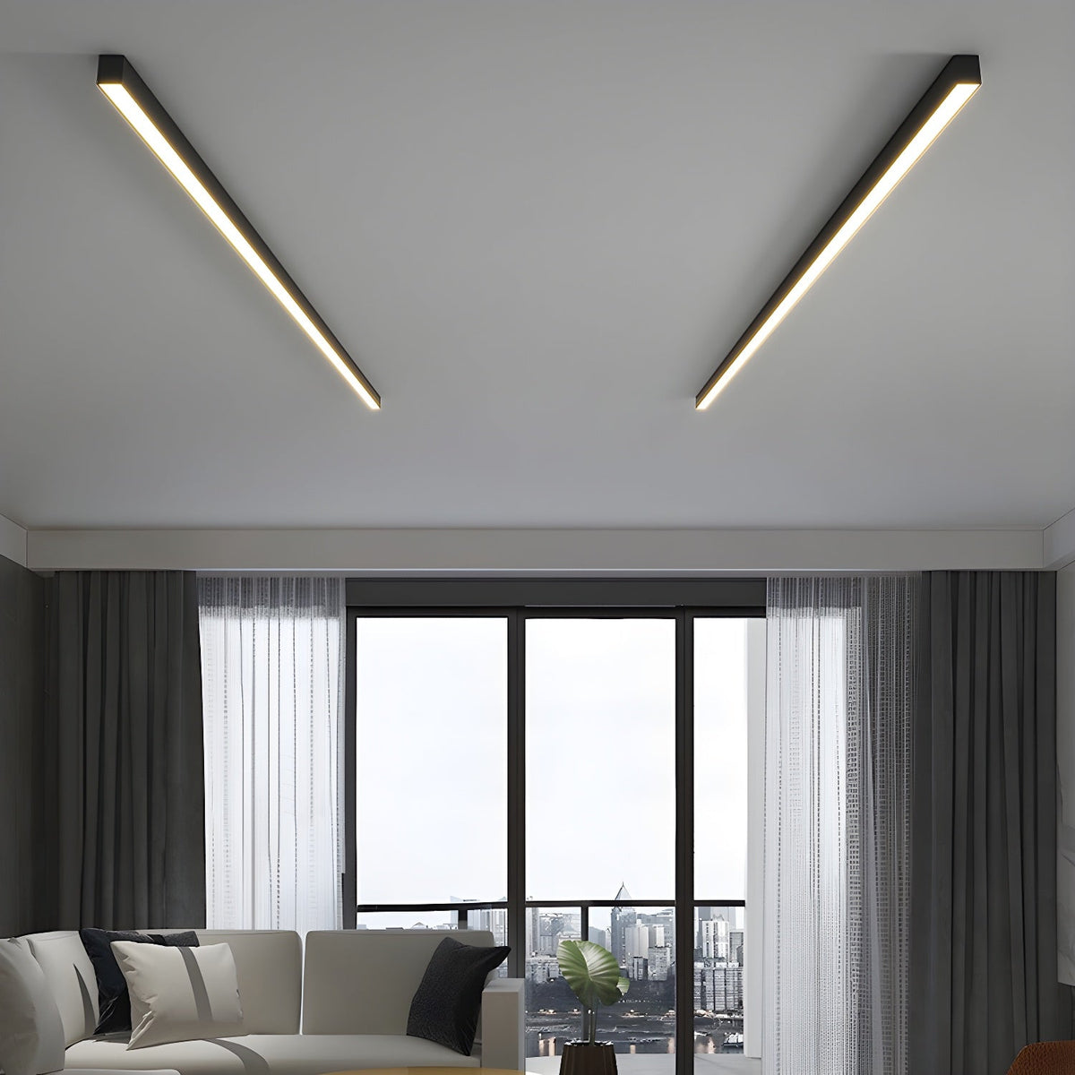 Iskell Metal Ceiling Light-Moonnatur