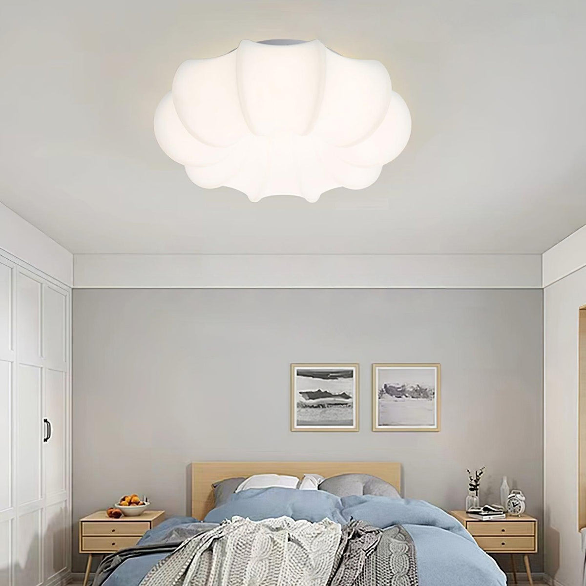 Qorava Acrylic Ceiling Lamp-Moonnatur