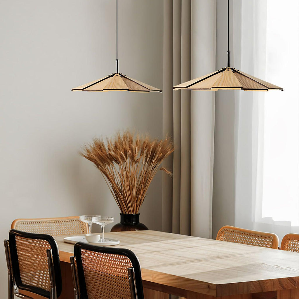 Xerenis Wood Pendant Light-Moonnatur