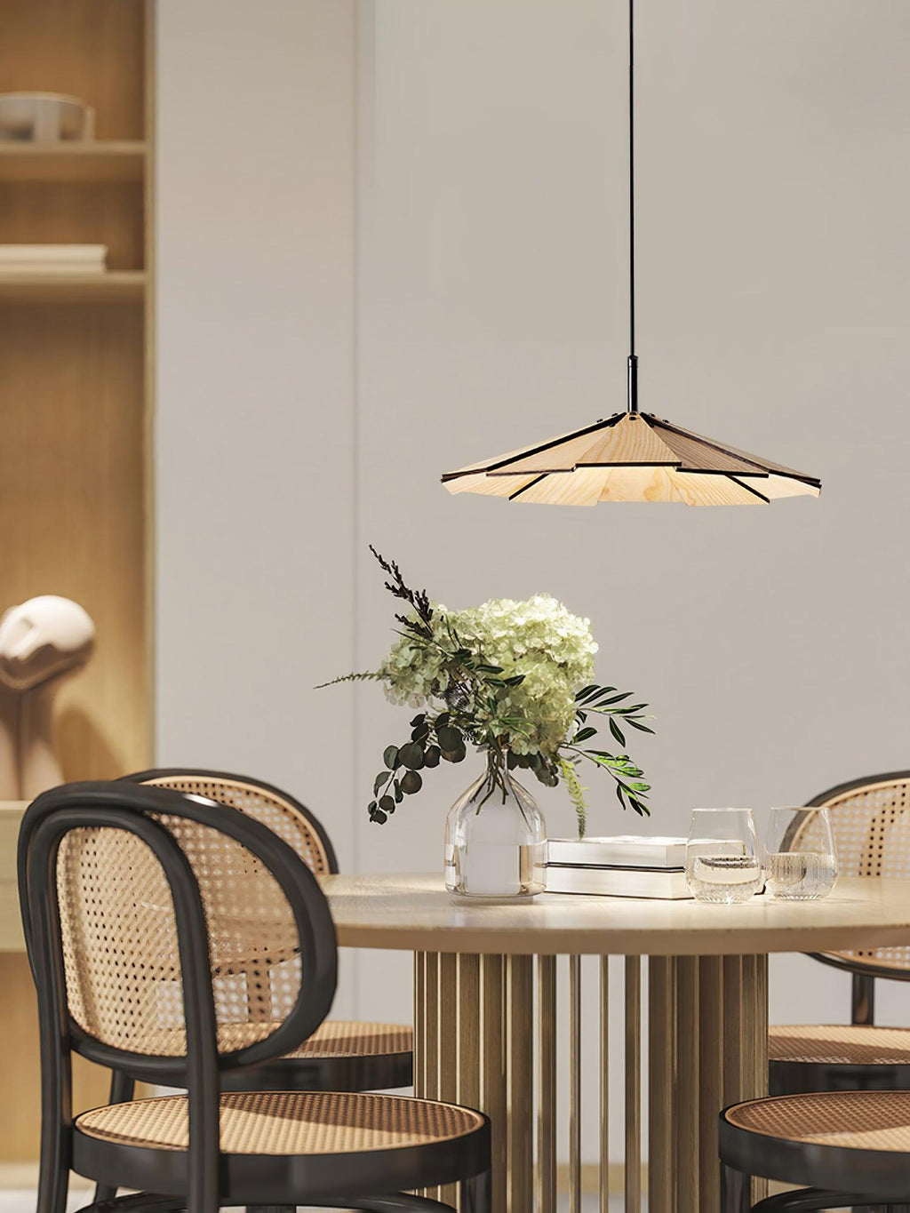 Xerenis Wood Pendant Light-Moonnatur