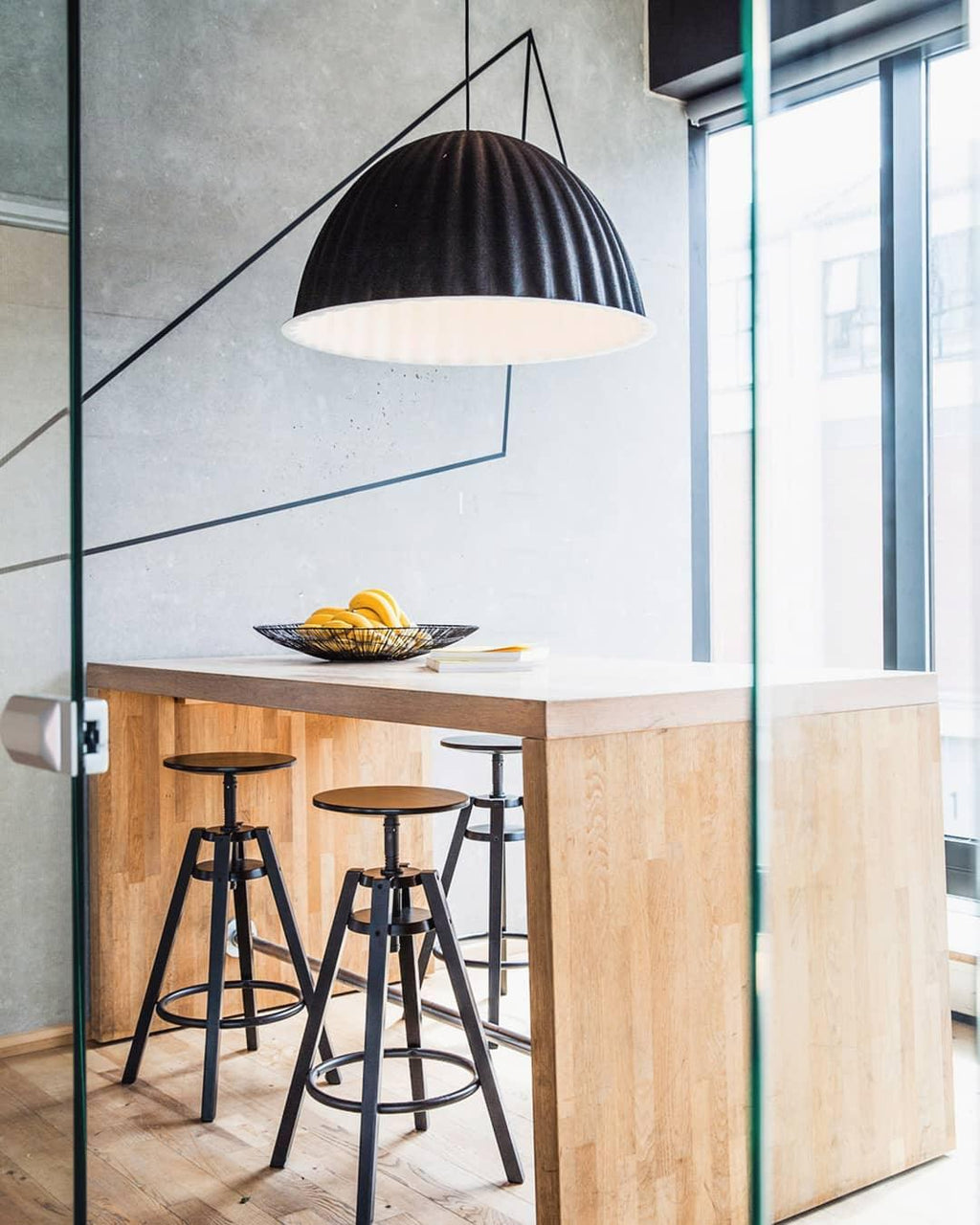 Harlis Felt Pendant Light-Moonnatur