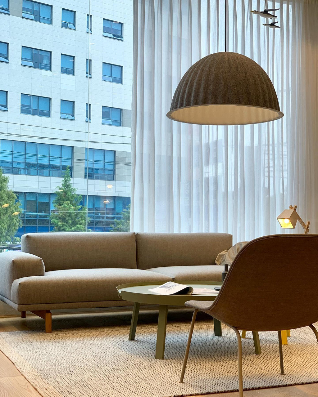 Harlis Felt Pendant Light-Moonnatur