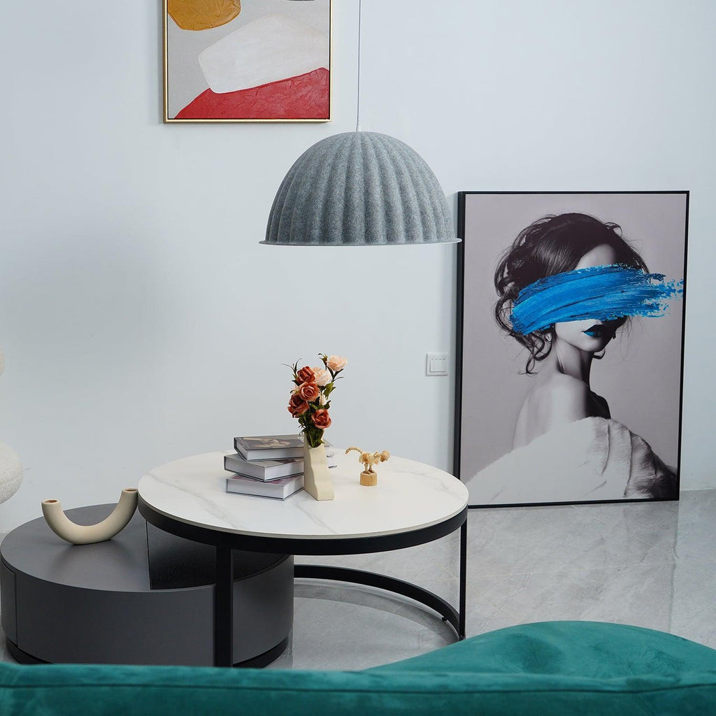 Harlis Felt Pendant Light-Moonnatur