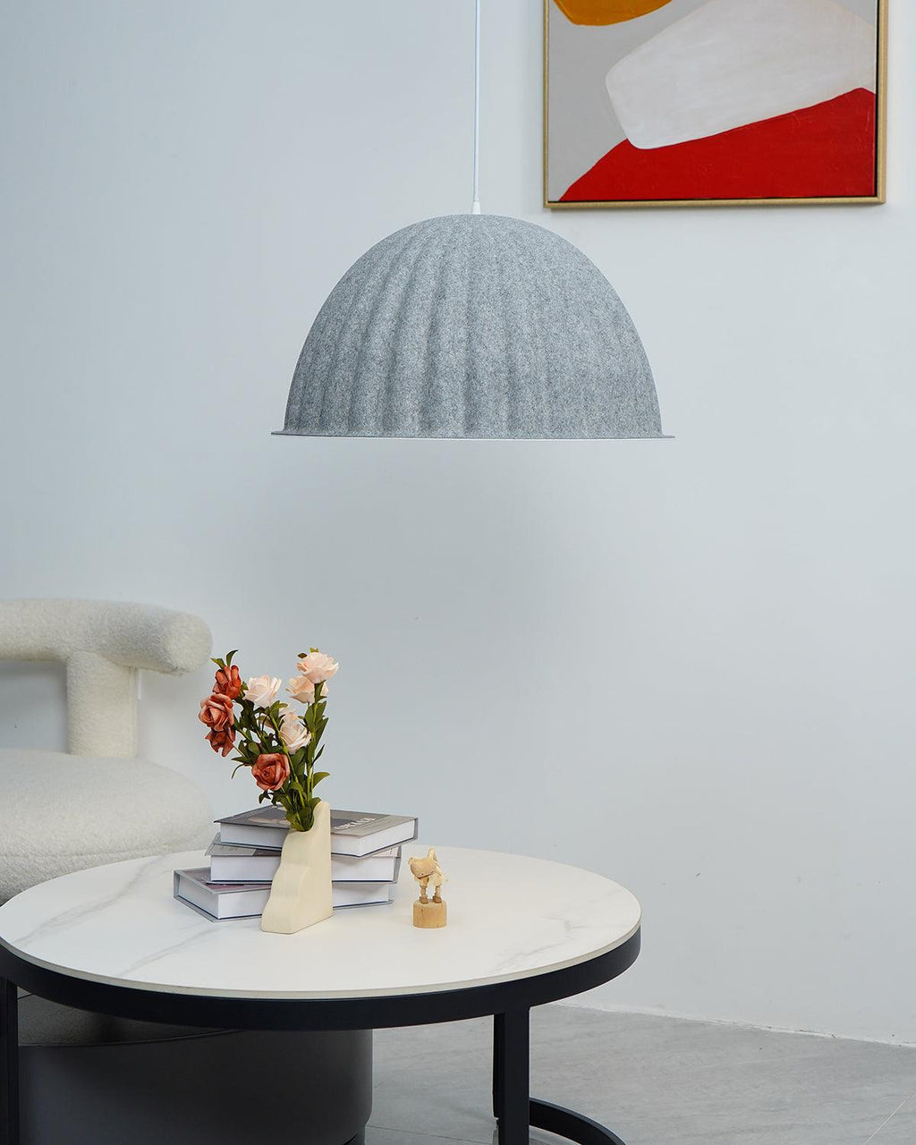 Harlis Felt Pendant Light-Moonnatur