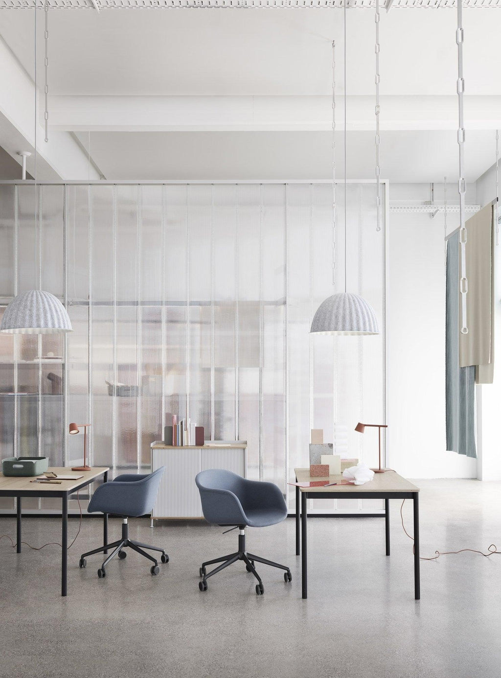 Harlis Felt Pendant Light-Moonnatur