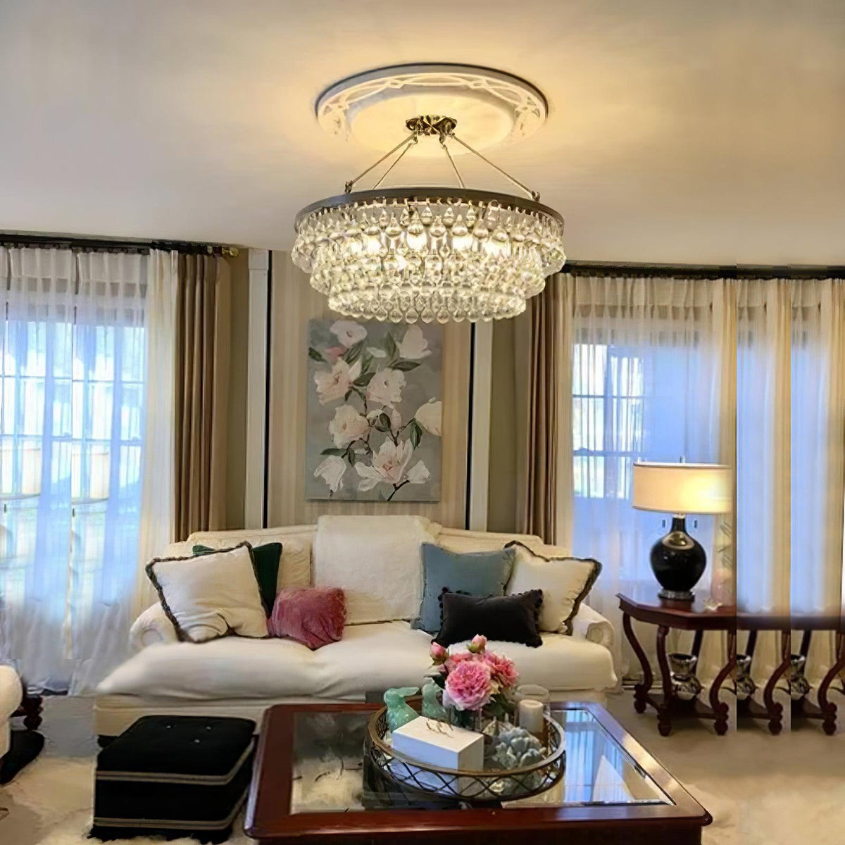 Lavenena Crystal Chandelier-Moonnatur
