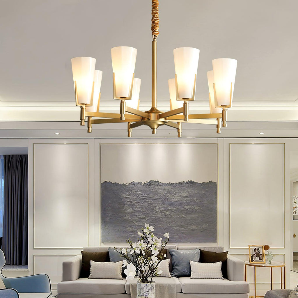 Yvenwyn Glass Chandelier-Moonnatur