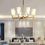 Yvenwyn Glass Chandelier-Moonnatur