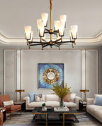 Yvenwyn Glass Chandelier-Moonnatur