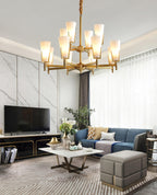 Yvenwyn Glass Chandelier-Moonnatur