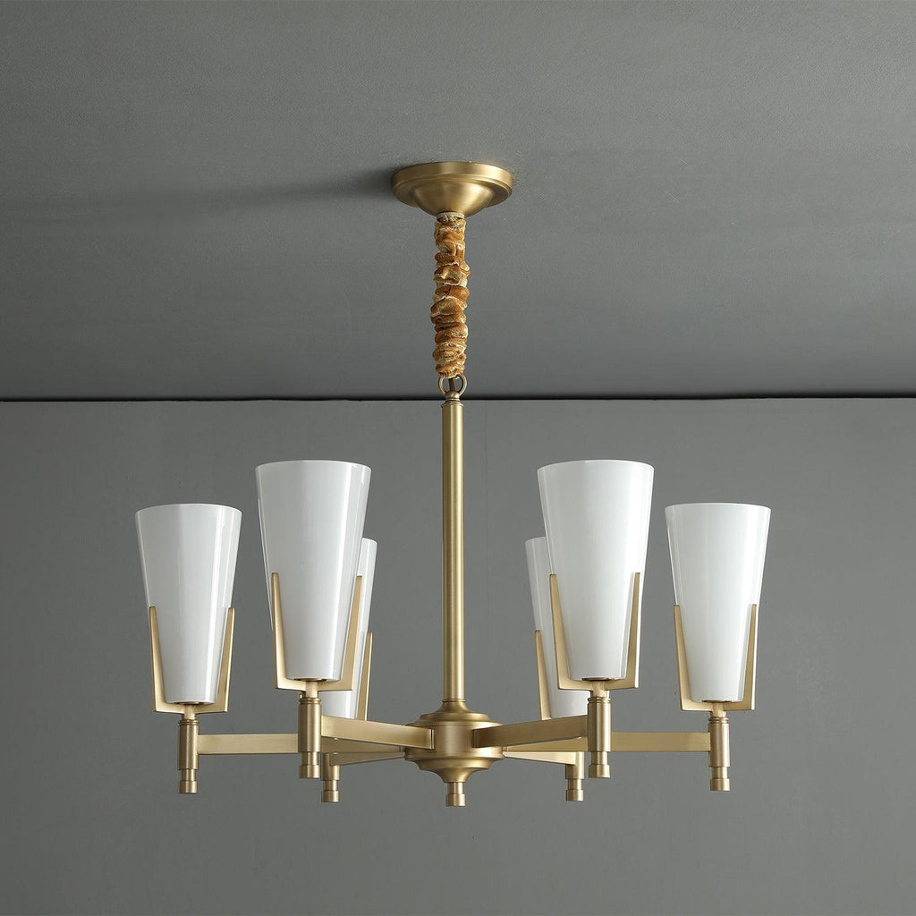 Yvenwyn Glass Chandelier-Moonnatur
