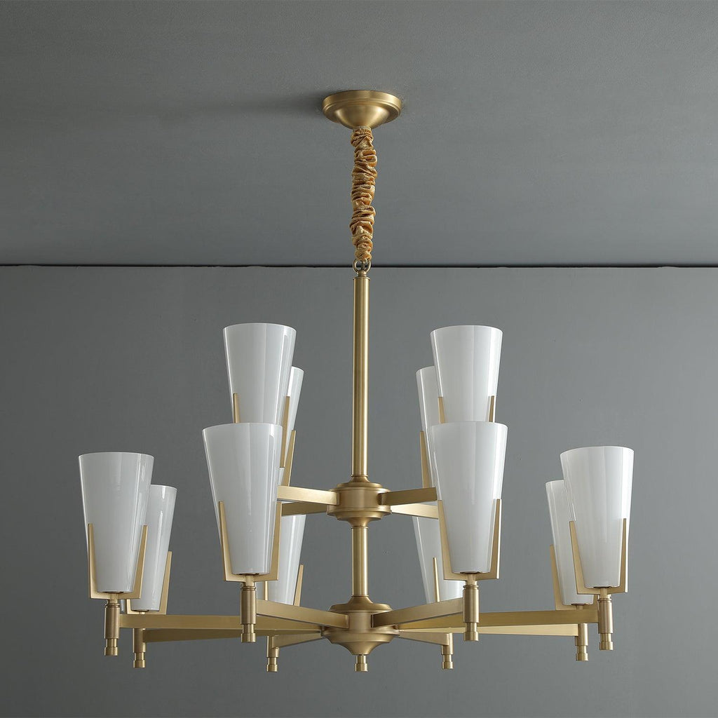 Yvenwyn Glass Chandelier-Moonnatur