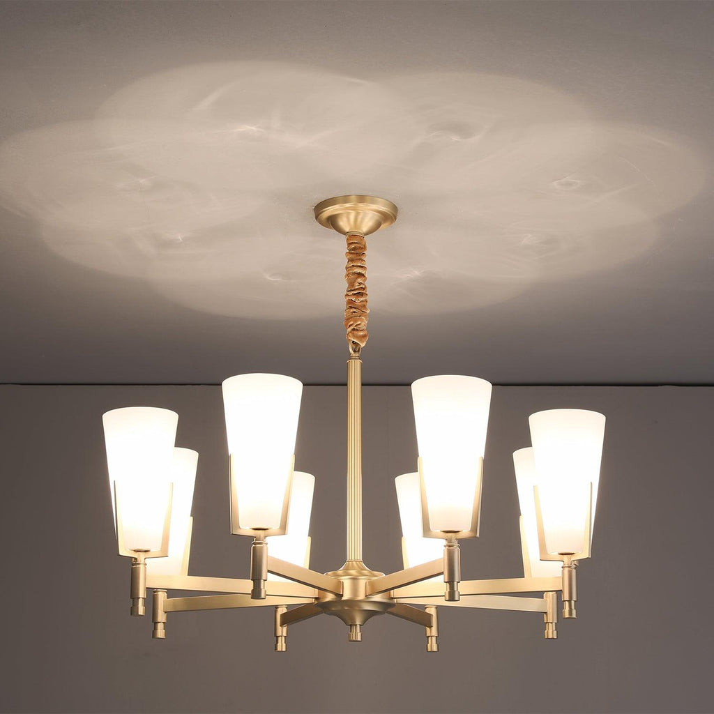 Yvenwyn Glass Chandelier-Moonnatur