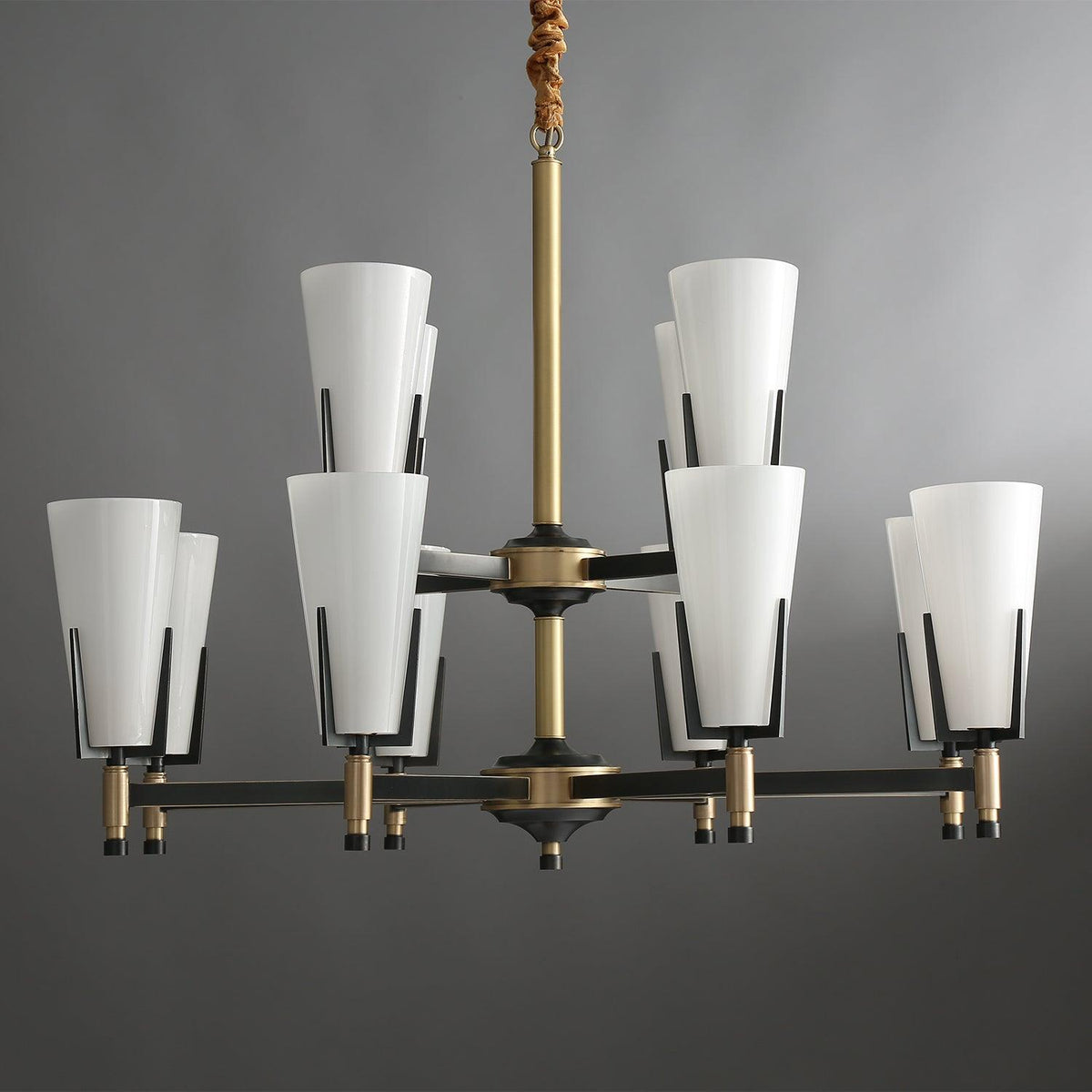 Yvenwyn Glass Chandelier-Moonnatur