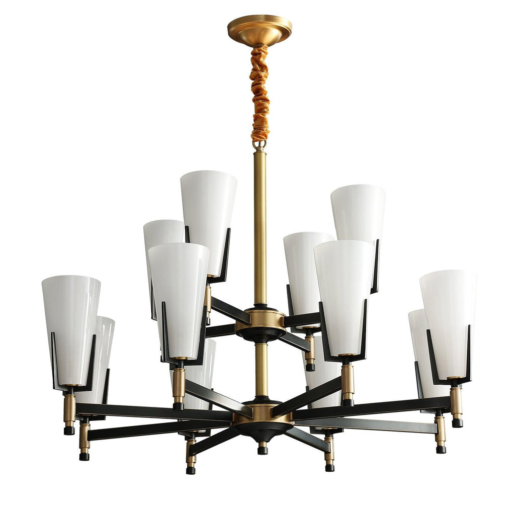 Yvenwyn Glass Chandelier-Moonnatur