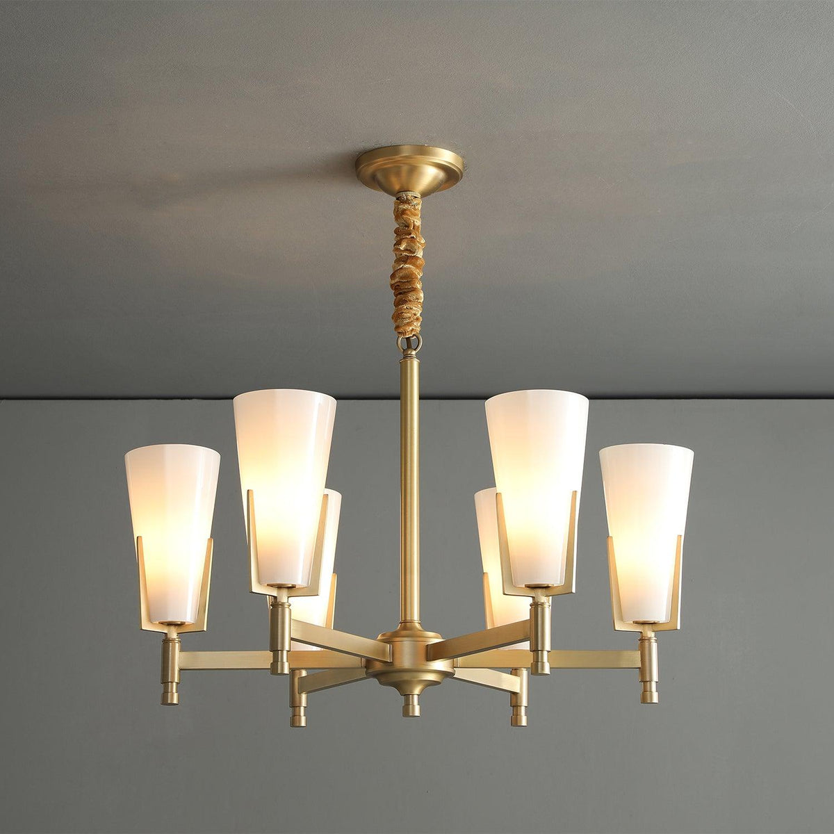 Yvenwyn Glass Chandelier-Moonnatur