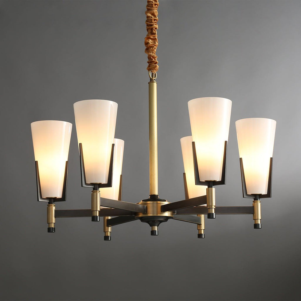 Yvenwyn Glass Chandelier-Moonnatur