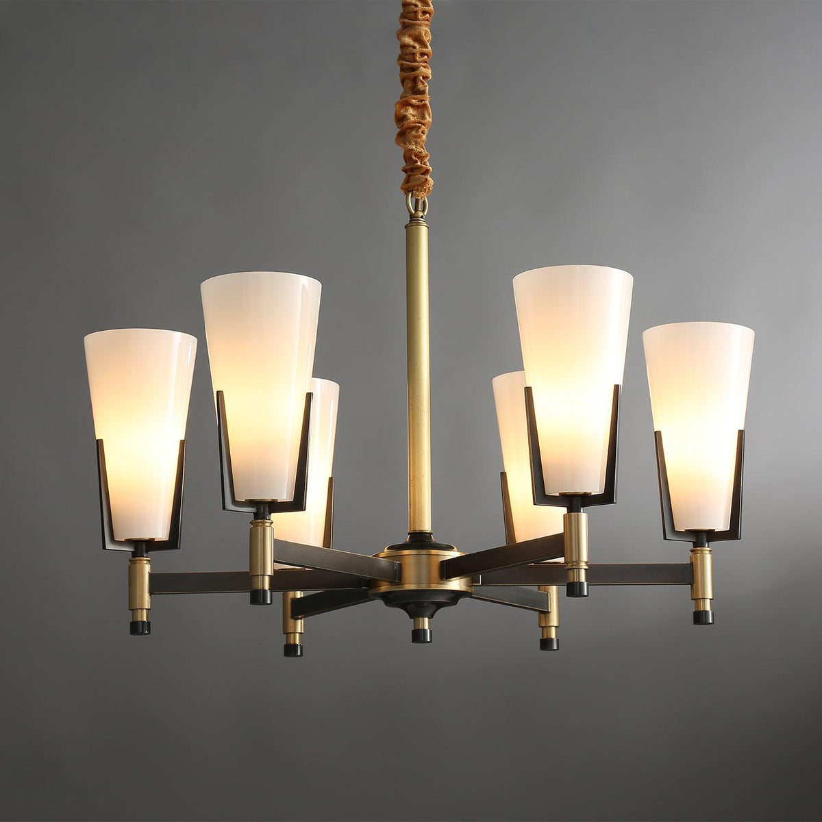 Yvenwyn Glass Chandelier-Moonnatur