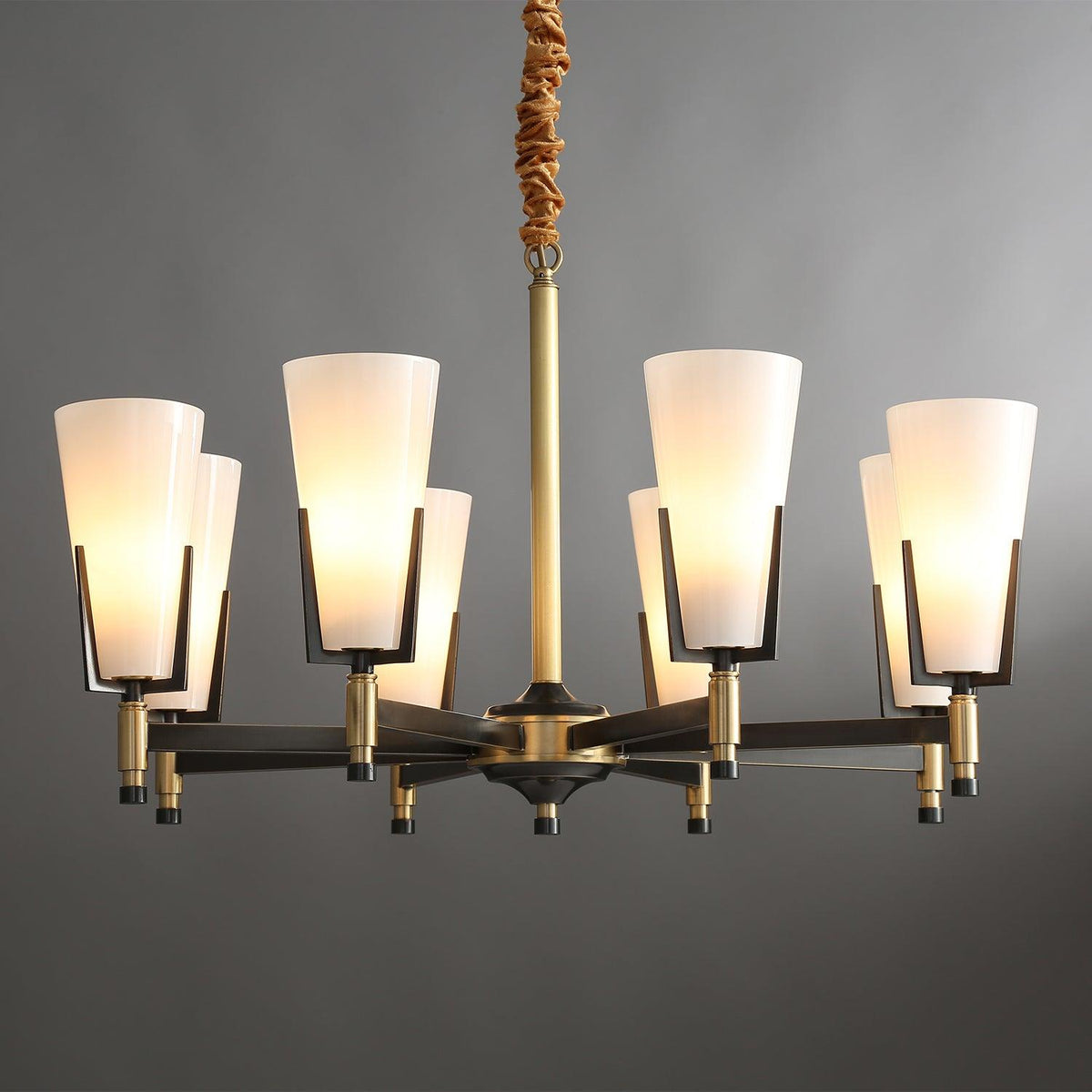 Yvenwyn Glass Chandelier-Moonnatur