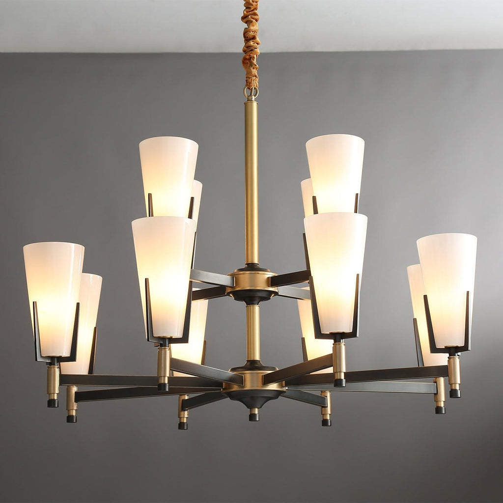 Yvenwyn Glass Chandelier-Moonnatur