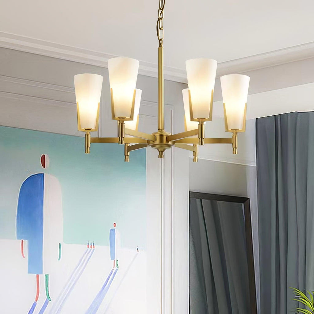 Yvenwyn Glass Chandelier-Moonnatur