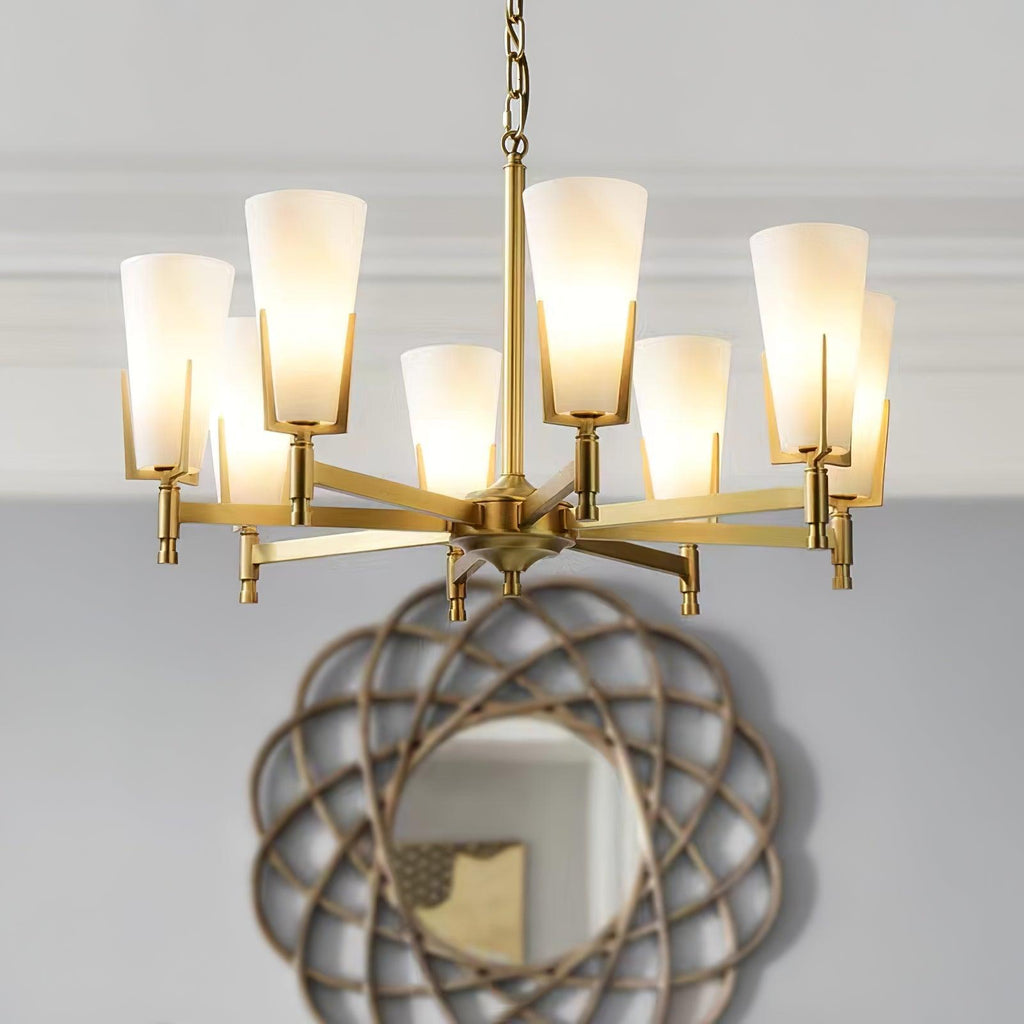 Yvenwyn Glass Chandelier-Moonnatur
