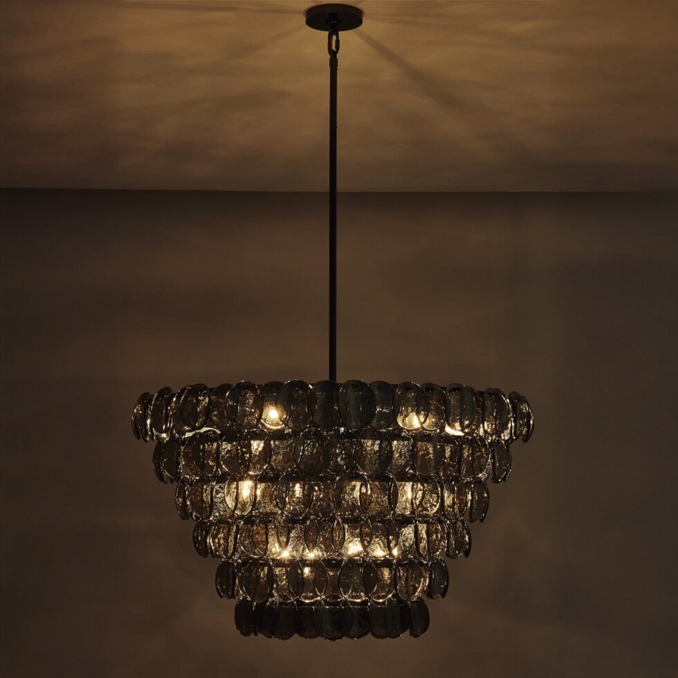 Ferrowora Glass Chandelier-Moonnatur