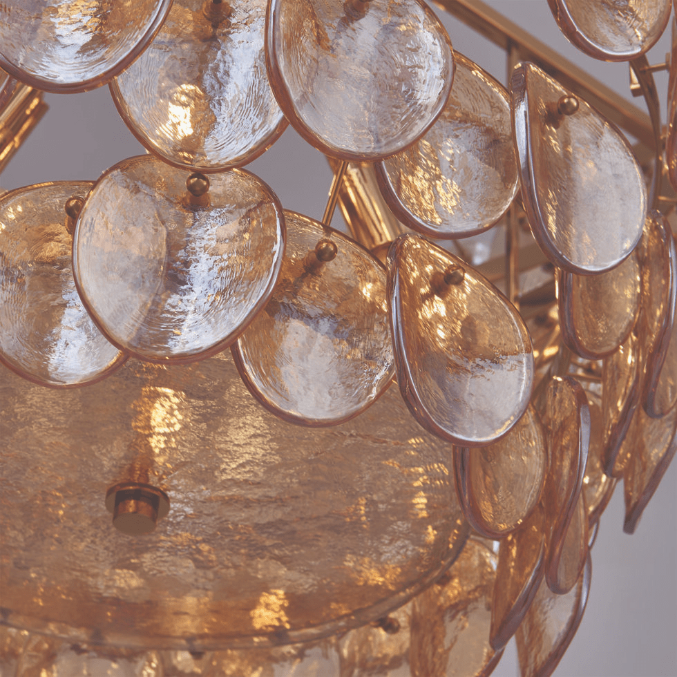 Ferrowora Glass Chandelier-Moonnatur