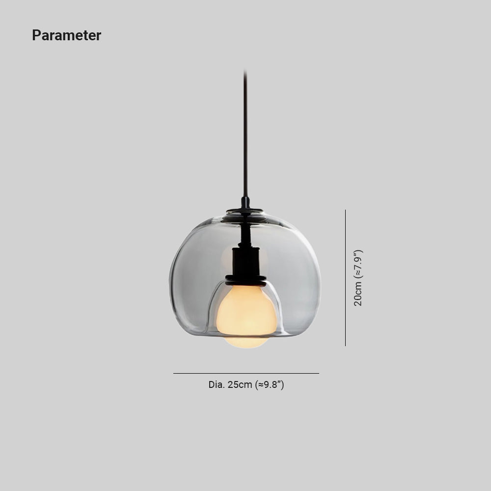 Everlyn Glass Pendant Light-Moonnatur