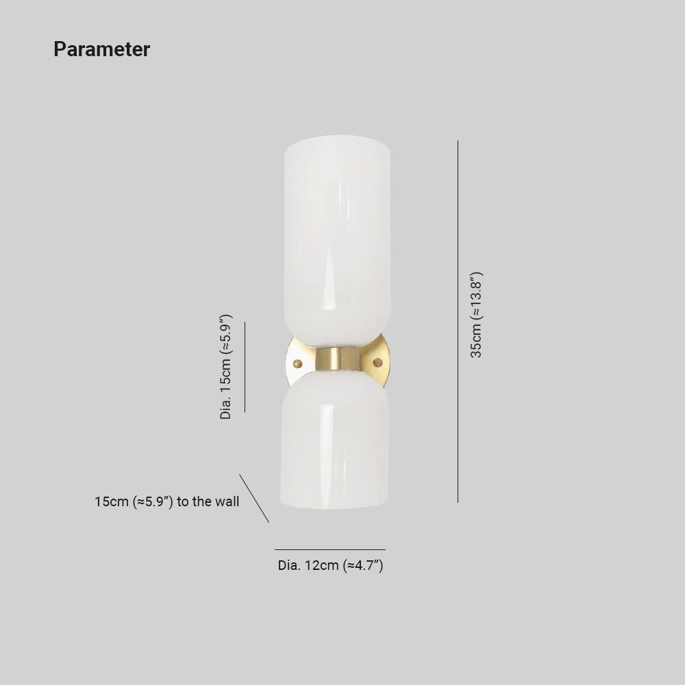 Ordeleris Glass Wall Light-Moonnatur