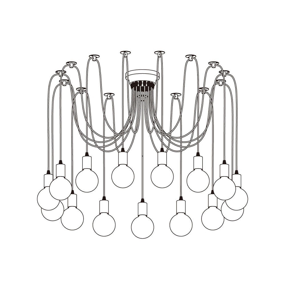 Corenevia Metal Chandelier-Moonnatur