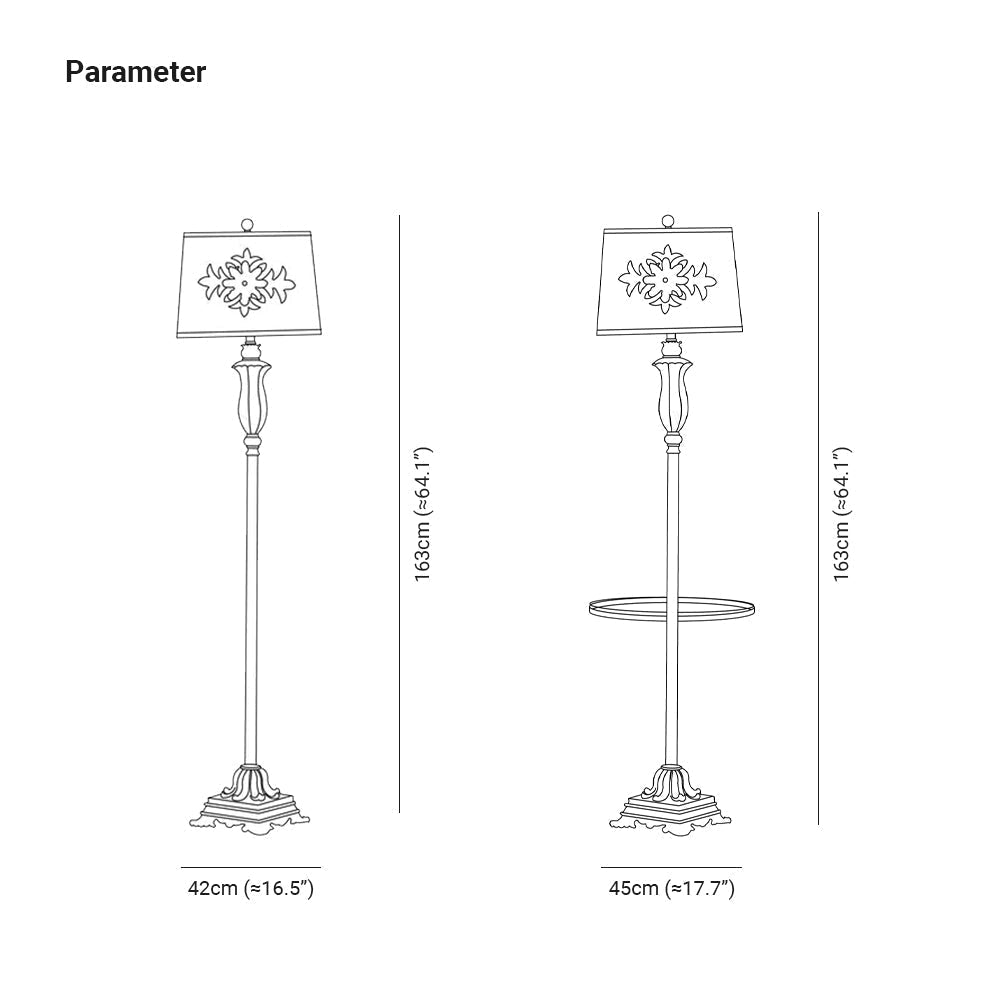 Hadrenhill Resin Floor Lamp-Moonnatur