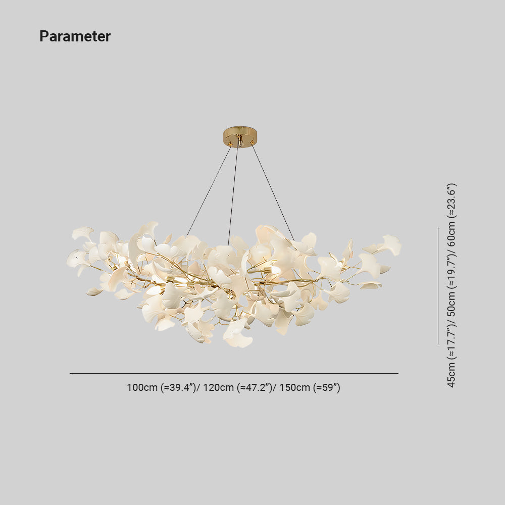 Erlenden Ceramic Chandelier-Moonnatur