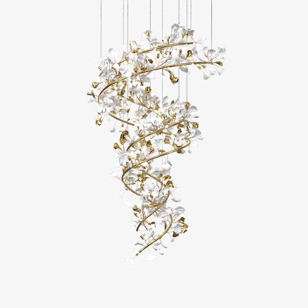 Erlenenora Ceramic Chandelier-Moonnatur