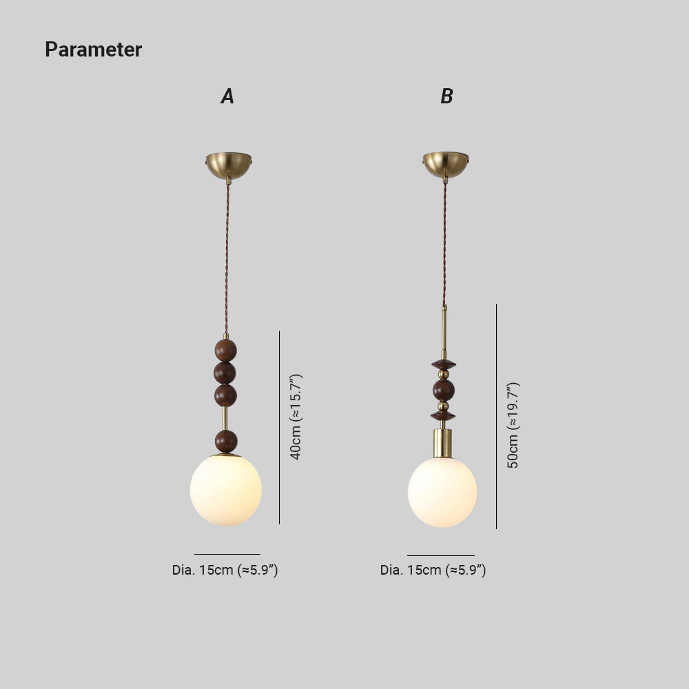 Meldenvale Wood Pendant Light-Moonnatur