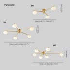 Pardenholm Glass Ceiling Light-Moonnatur