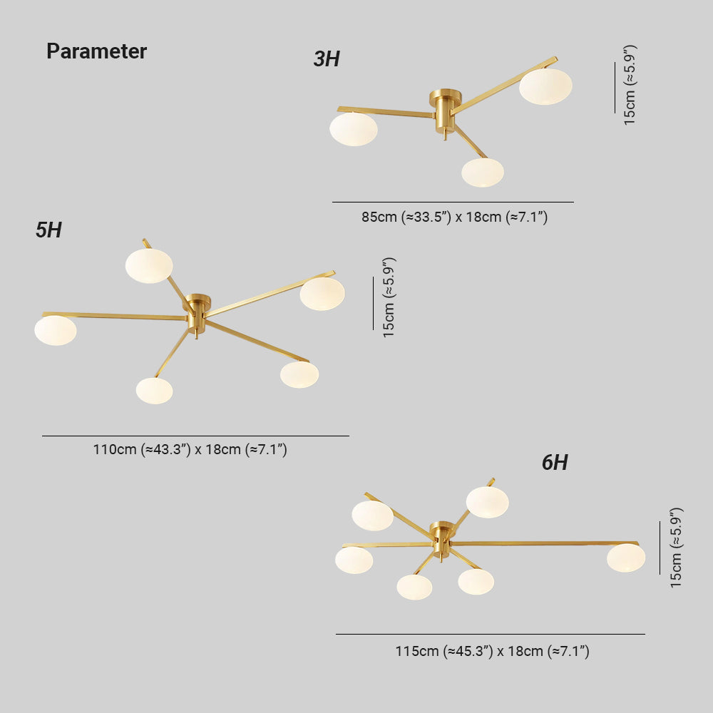 Pardenholm Glass Ceiling Light-Moonnatur