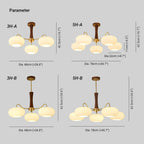 Camberenora Glass Chandelier-Moonnatur