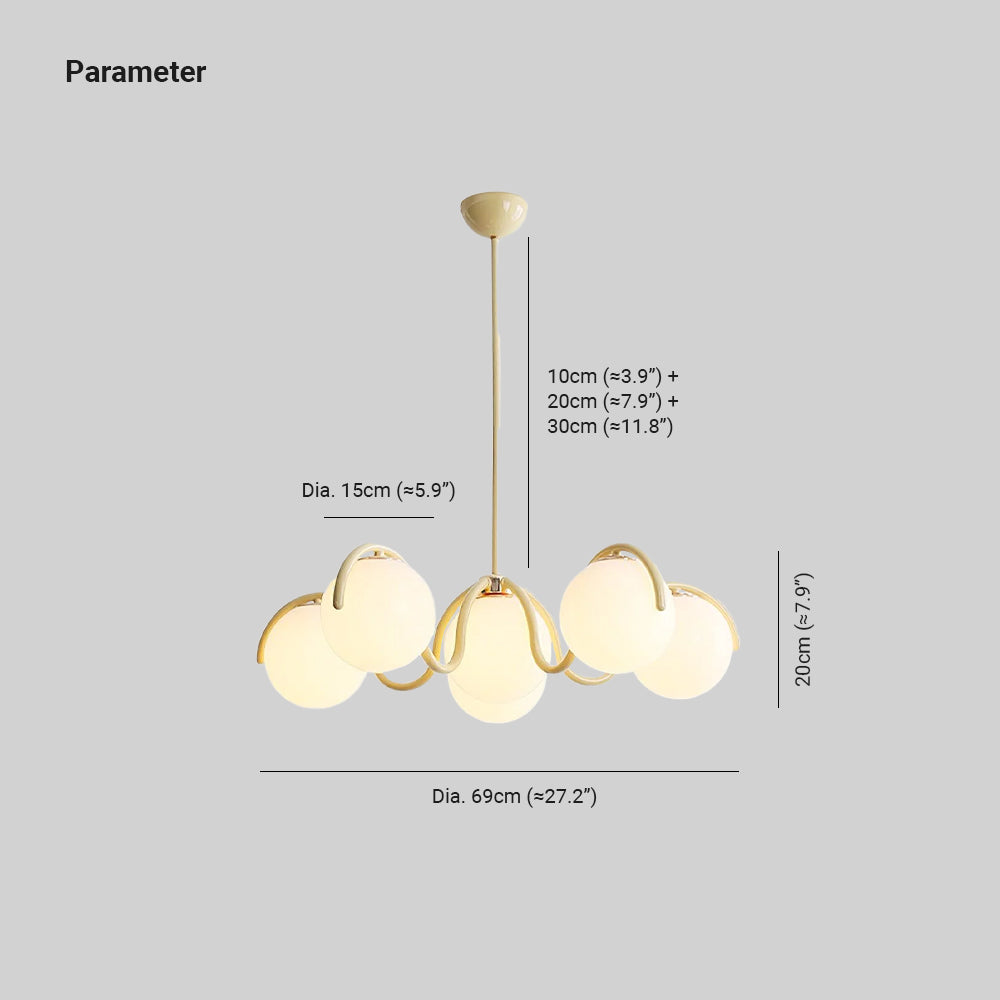 Sorrelash Glass Chandelier-Moonnatur