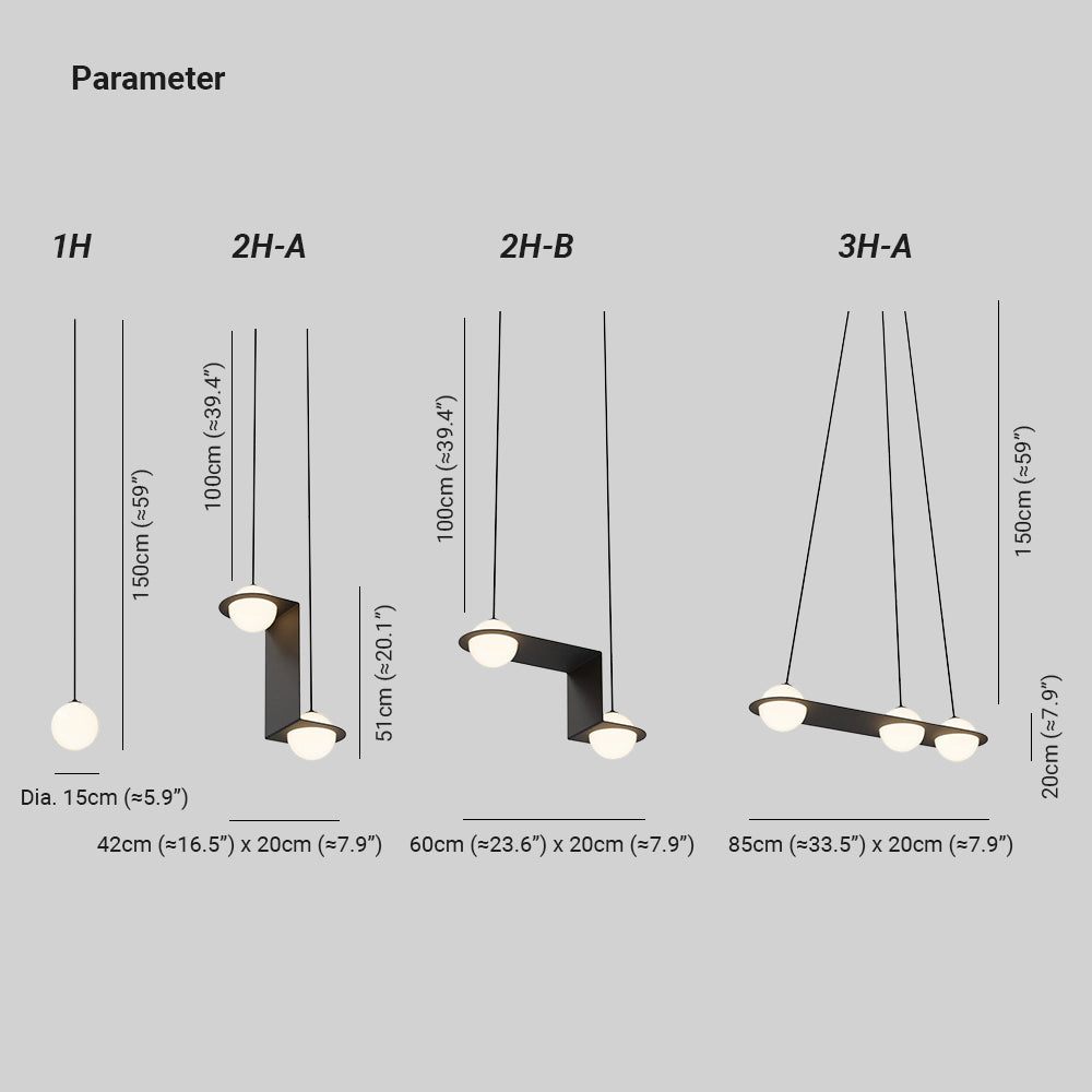 Breneleris Glass Pendant Light-Moonnatur