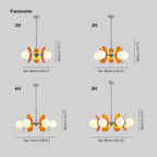 Berelaelle Glass Chandelier-Moonnatur