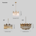 Brenelaelle Glass Chandelier-Moonnatur