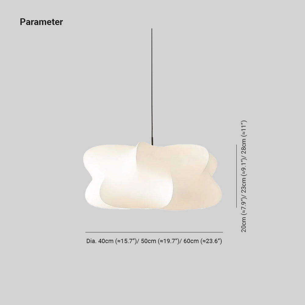 Beldenara Mulberry Silk Pendant Light-Moonnatur