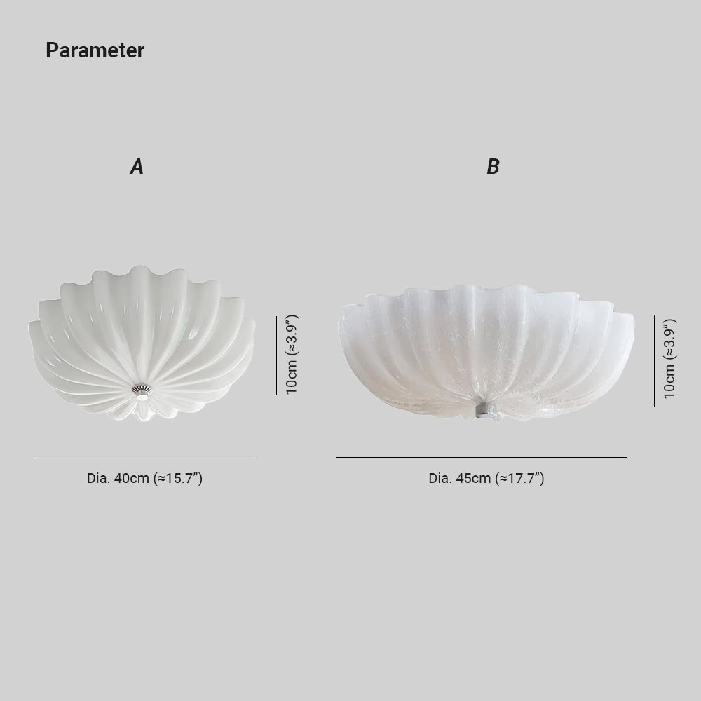 Keldelwyn Glass Ceiling Light-Moonnatur