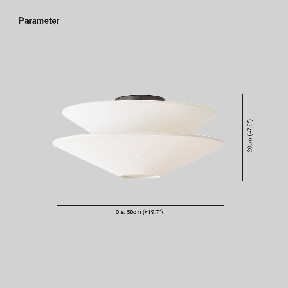 Darnelford Fabric Ceiling Light-Moonnatur