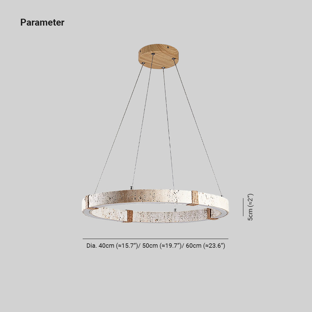 Haldelaria Stone Pendant Light-Moonnatur