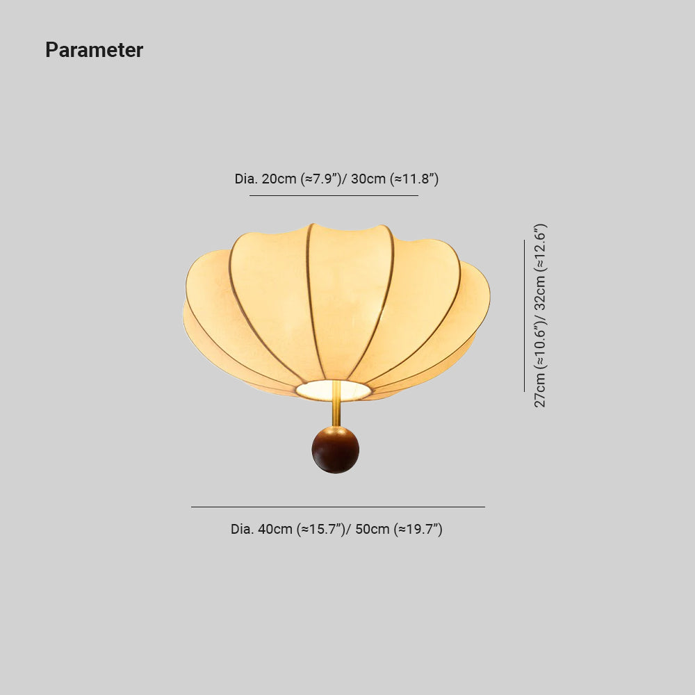 Cindelwood Fabric Ceiling Light-Moonnatur