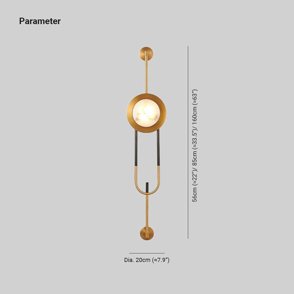 Ladermoss Marble Wall Light-Moonnatur