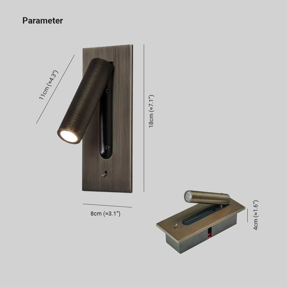 Gadrisse Aluminium Wall Light-Moonnatur