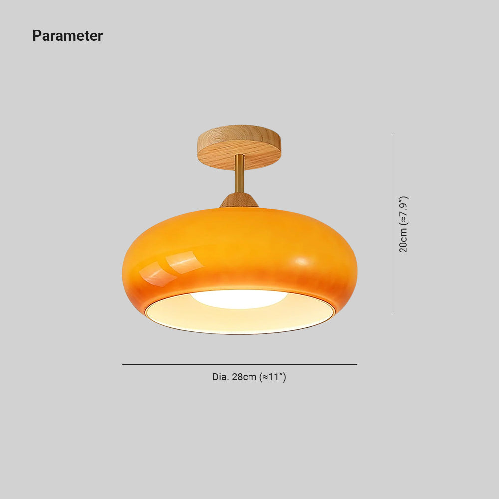 Urenena Glass Ceiling Light-Moonnatur
